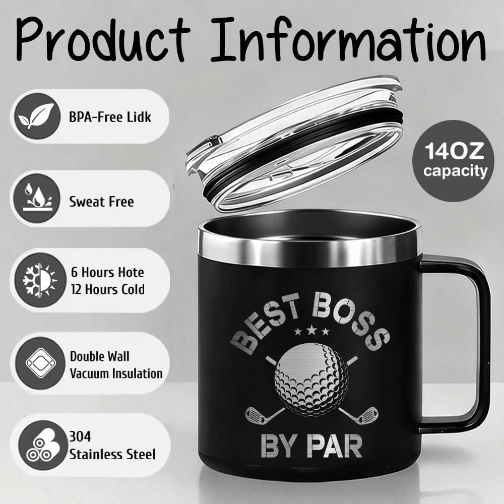 Vaso de golf para hombres y mujeres regalo para jefes