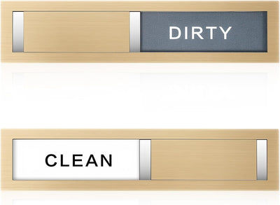Imán de 2 estados para lavavajillas Clean Dirty Sign de acero inoxidable
