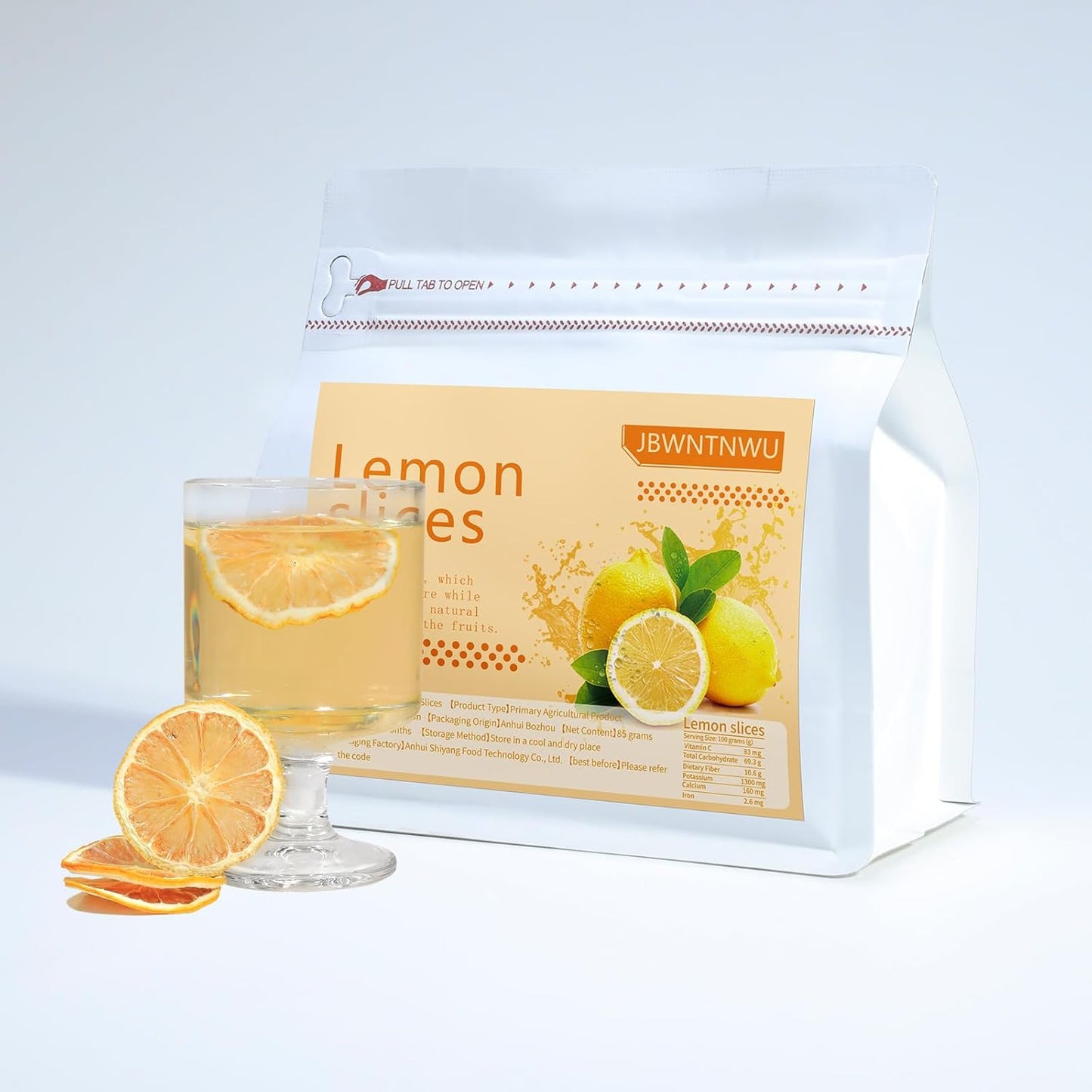 Rebanadas de limón deshidratadas 100% naturales sin azúcar