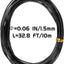 Alambre bonsái aluminio negro 0.059pulg 65pies