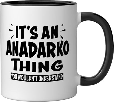 Taza cerámica Anadarko Trip Lovers Thing You Wouldn't Understand negra/blanca