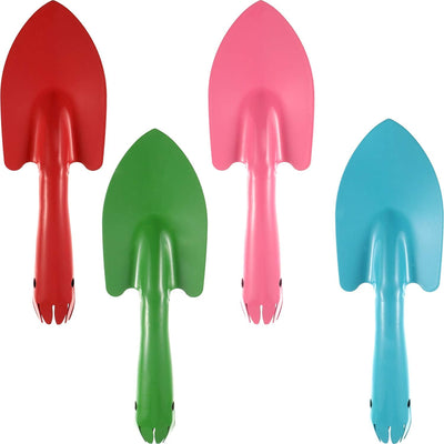 Set 4 palas arena 8pulg metal colores herramientas jardín