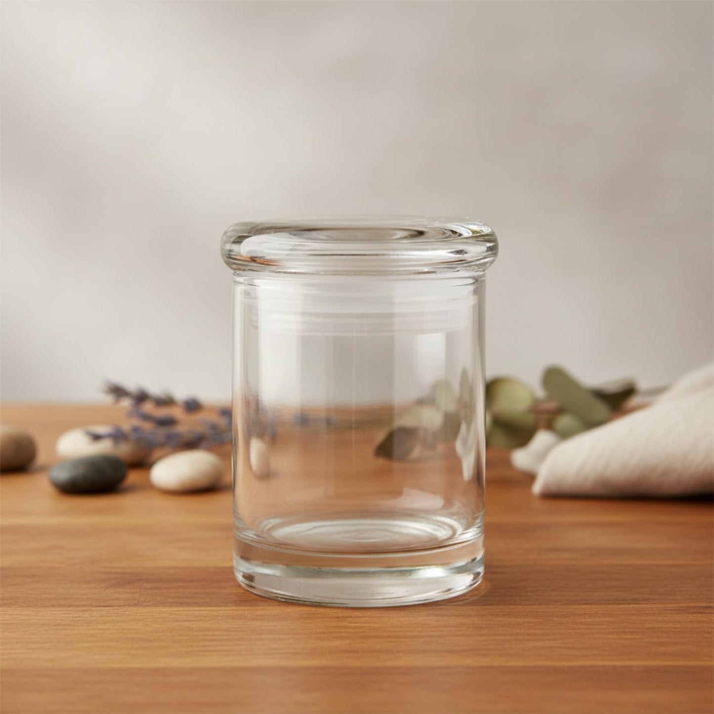 Tarro hermético de vidrio para hierbas té café 2 oz paquete de 4