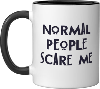 Taza de cerámica Sarcastic Design para hombre y mujer en negro y blanco