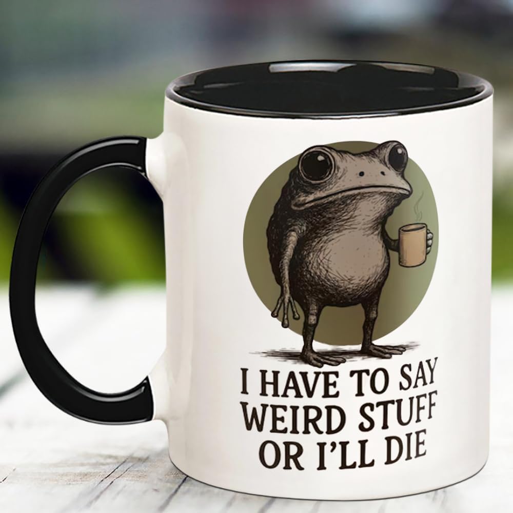 Taza Frog 11oz Novedad para Amantes de Animales