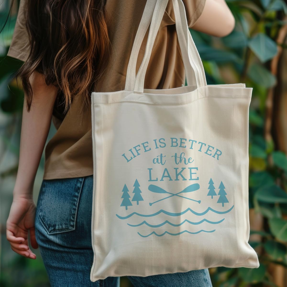 Bolsa de mano de lona para mujer Lake Life