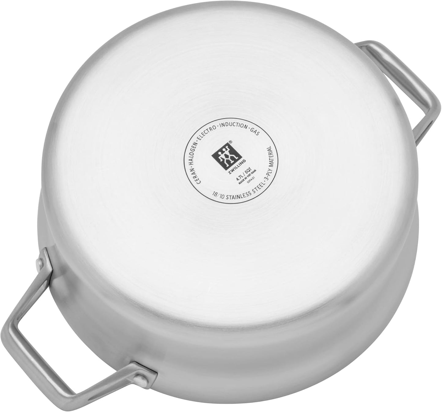Horno holandés acero inox 5qt con tapa