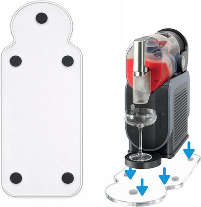 Alfombrilla deslizante de acrílico transparente para máquina Ninja Slushie FS301