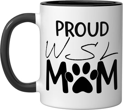 Taza cerámica para amante del perro Laika de Sibera Occidental