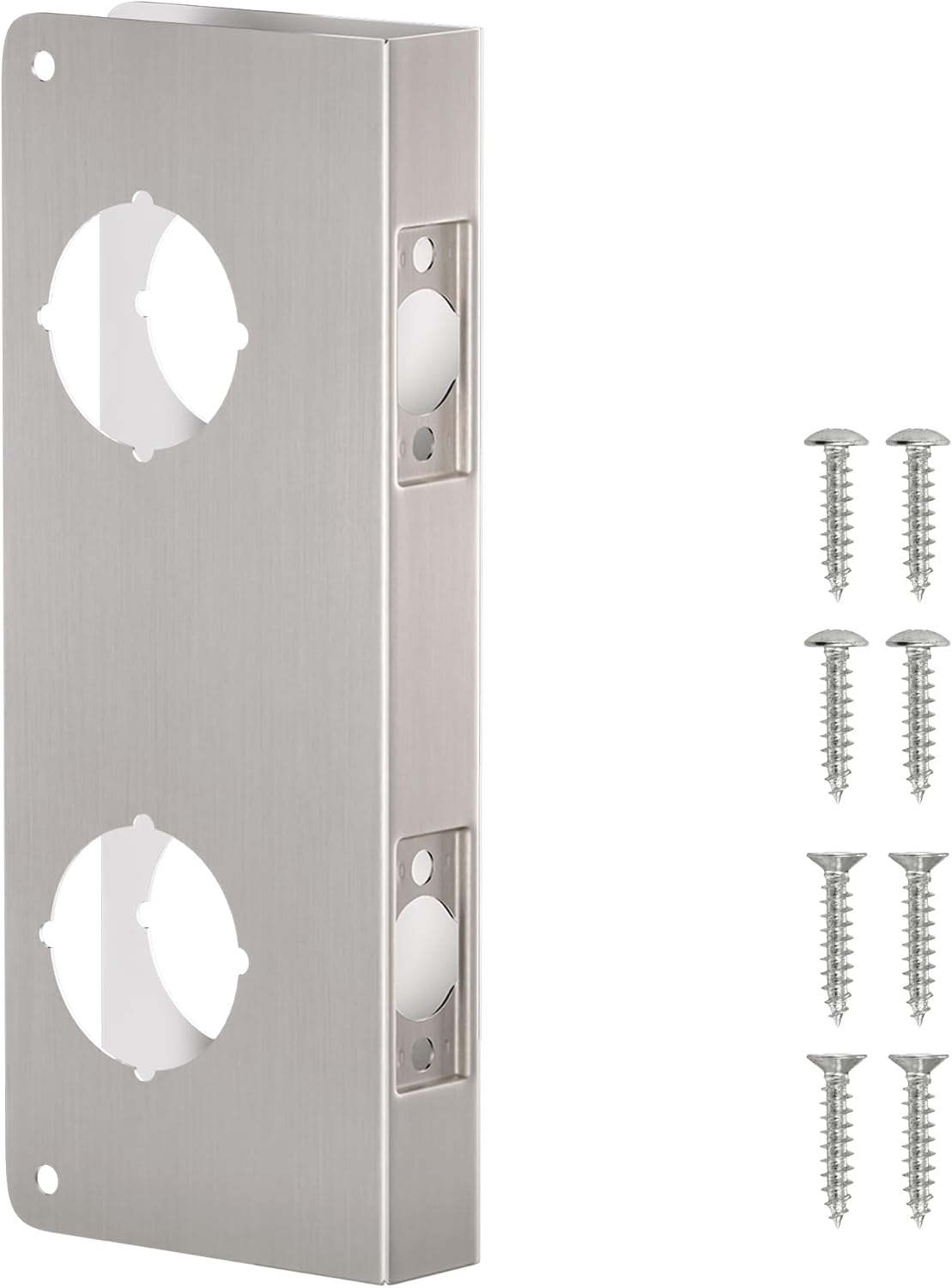 Placa refuerzo pomo puerta níquel 1-3/8x2-3/8 pulg