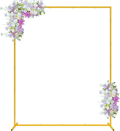 Fondo arco boda 6.6x5.2pies soporte dorado globos metal