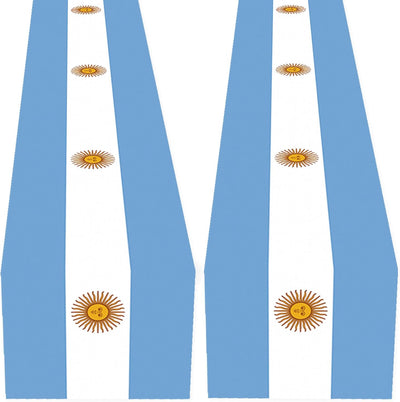 2 piezas camino de mesa temática bandera argentina para fiestas y eventos