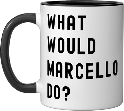 Taza cerámica What Would Marcello Do Negro/Blanco