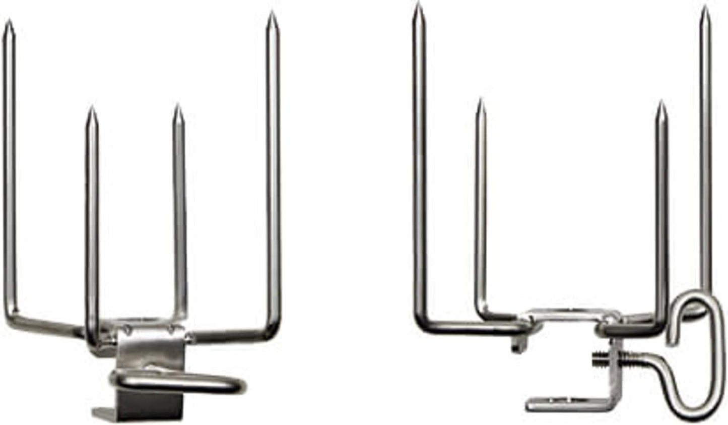 Set 2 tenedores asador varillas cuadradas hex