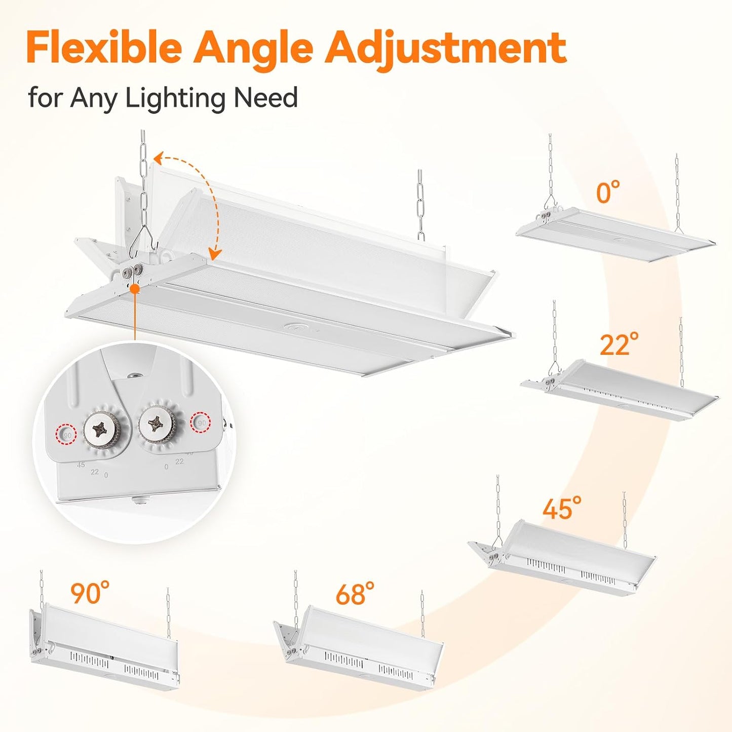 Luz lineal 3ft 0-10V regulable 6000K-4000K