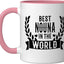 Taza cerámica para Madre de la Divinidad Griega Día de la Madre rosa/blanca