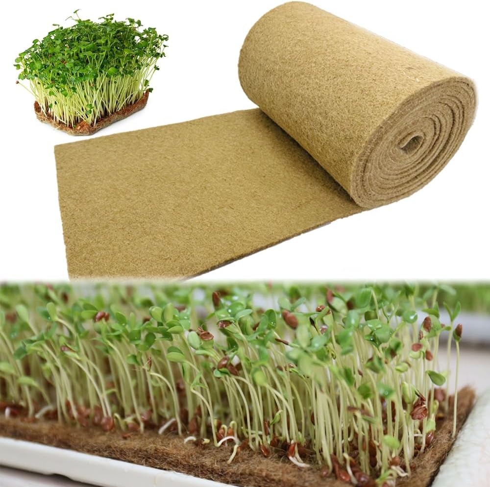 Rollo bandejas cultivo microverdes 10x180pulg yute
