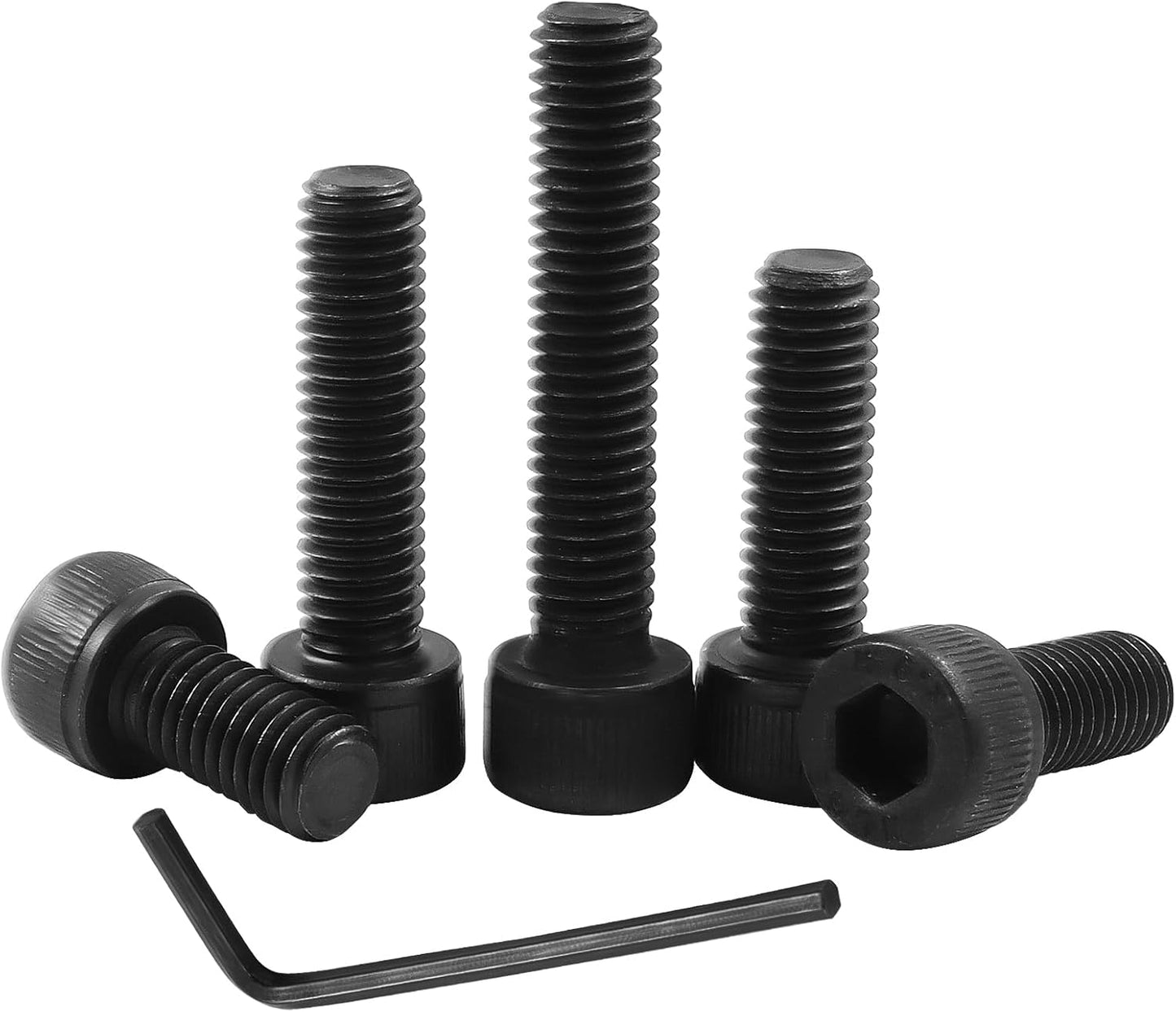 25 Pzas Tornillos M8 x 16-40mm Acero Carbono con Llave