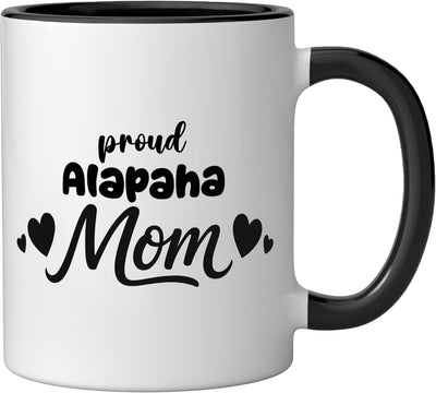 Taza cerámica para amante del perro alapaha blue blood bulldog negro/blanco