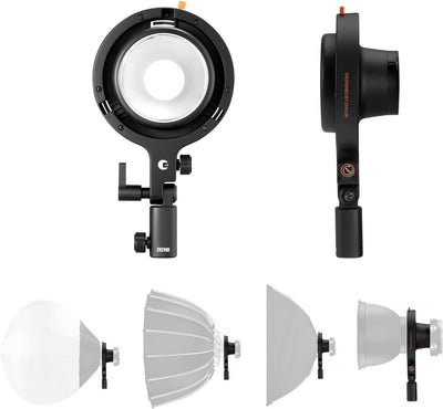 Adaptador montaje luz video COB Moulus X100