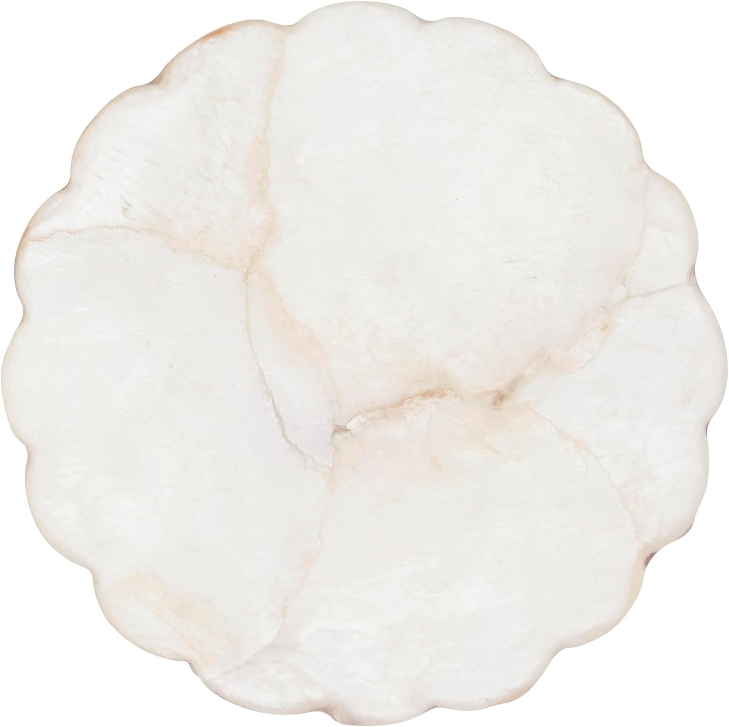Posavasos Capiz Shell set 4 iridiscente 4pulg