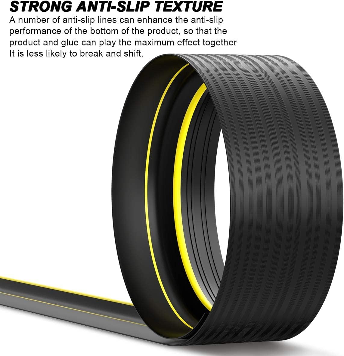 Kit tira sellado umbral puerta garaje 20ft goma impermeable naranja