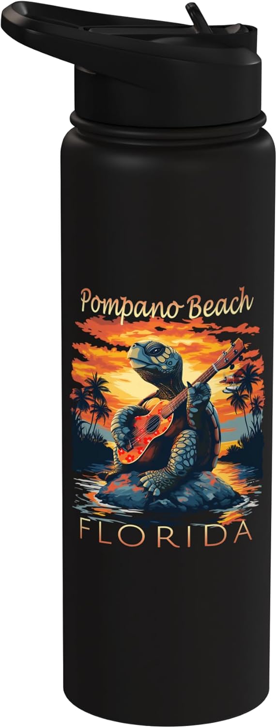 Bottella de agua acero inoxidable aislada Pompano Beach Florida