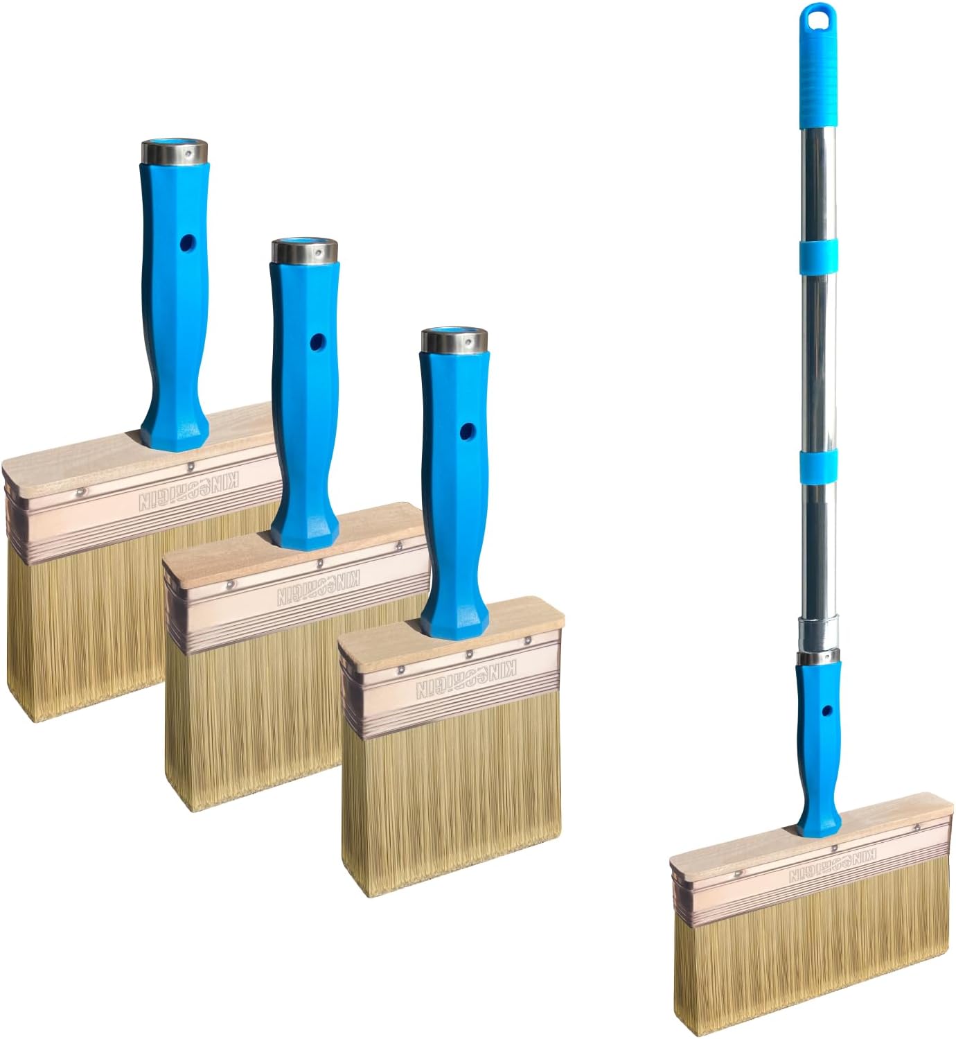 Set 3 Pinceles Madera para Paredes