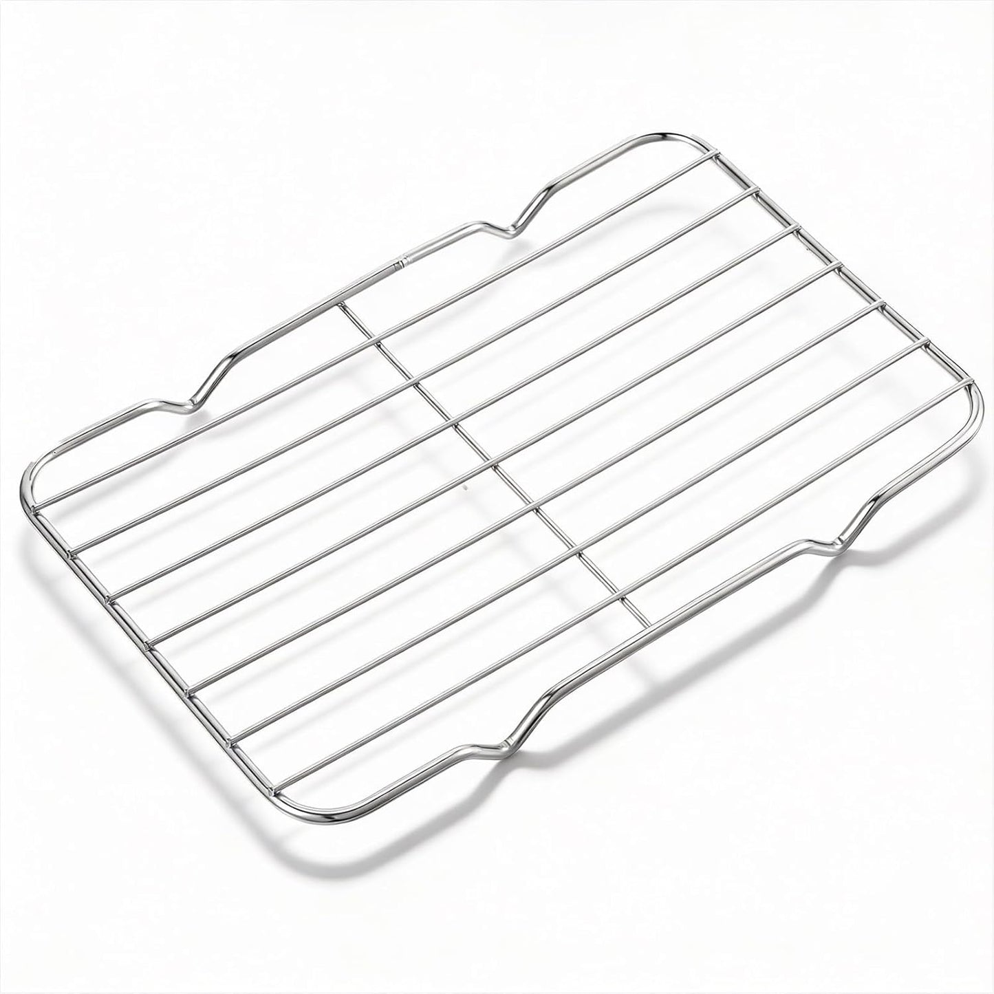Rejilla de alambre para bandeja de hornear acero inoxidable resistente con 4 patas