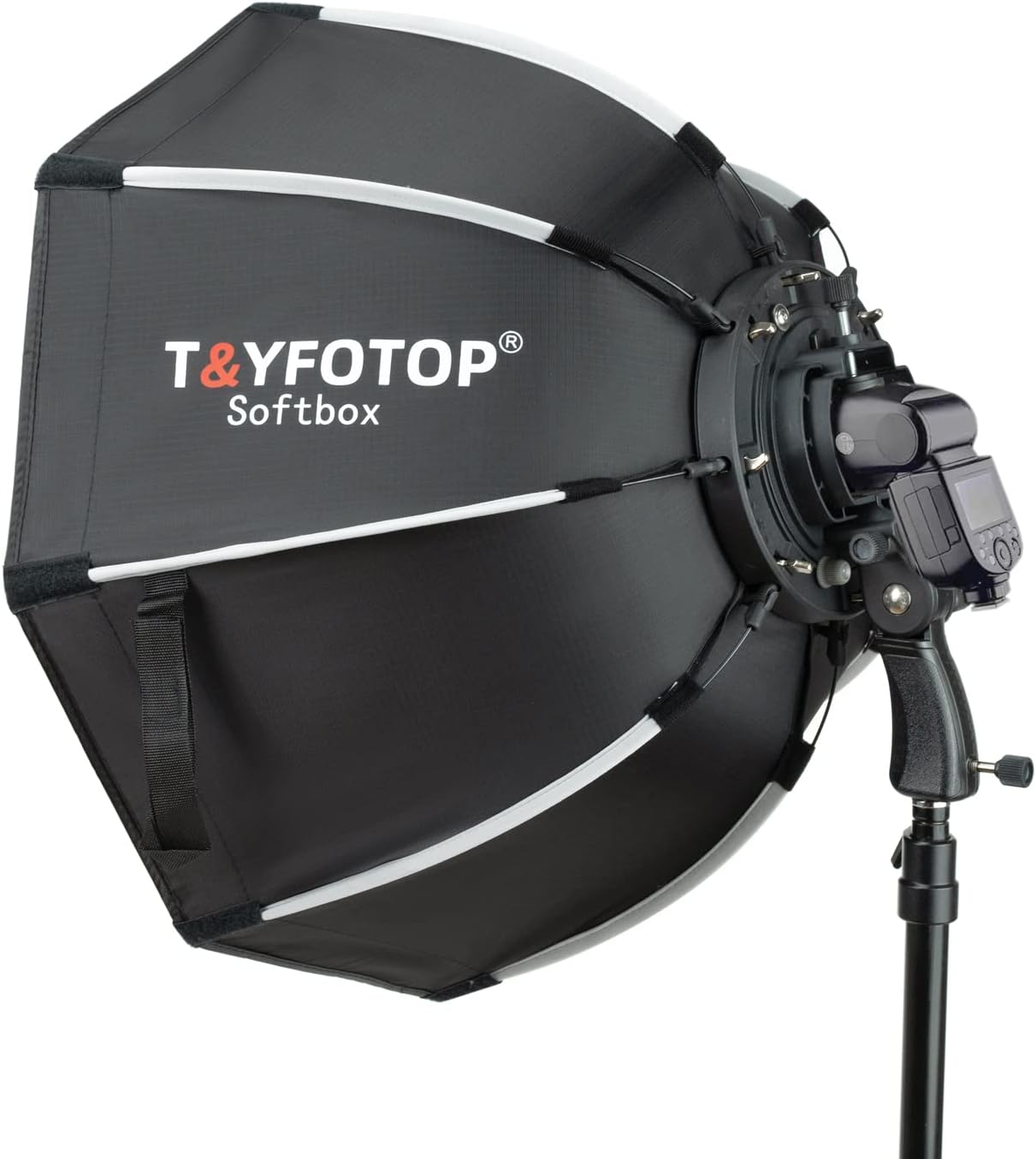 Caja luz octogonal 25.6pulg soporte S funda transporte Speedlite