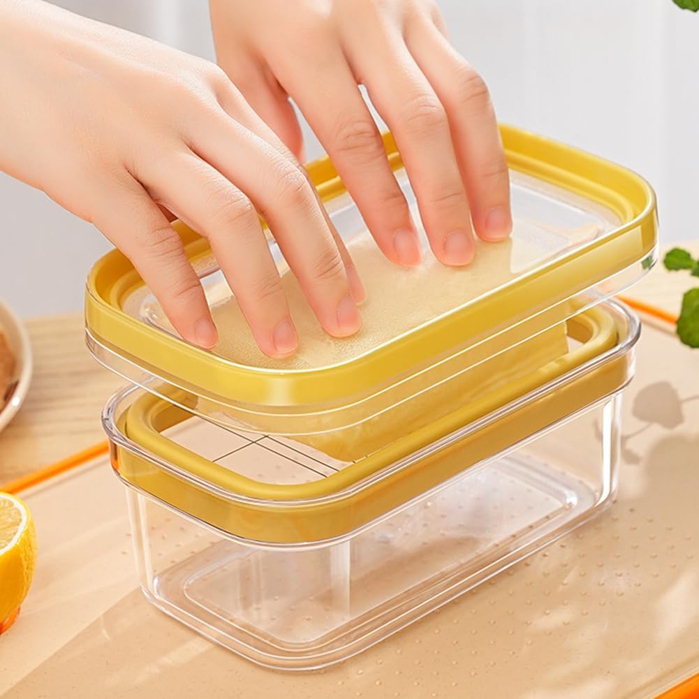 Cortador de mantequilla hermético 2 en 1 con recipiente de almacenamiento