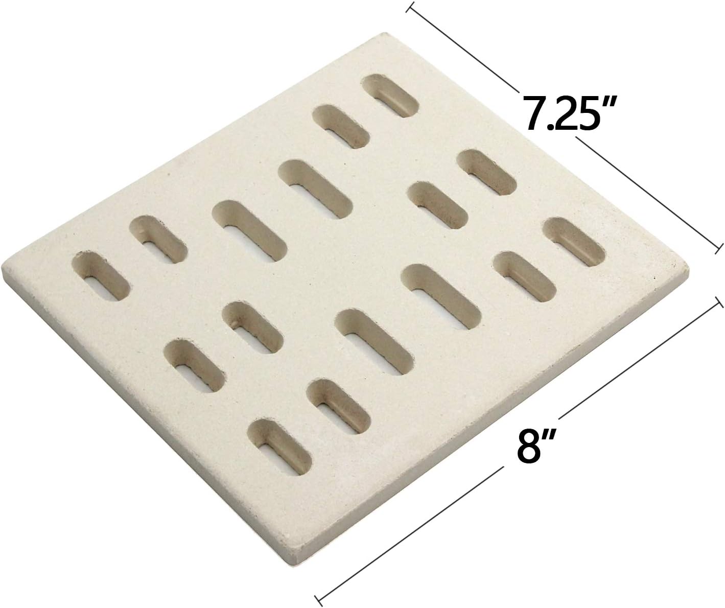 Domador llama radiante cerámica 8x7.25pulg placa panaderos