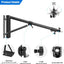 Soporte luz ajustable 53pulg rotación 180° adaptador 1/4-3/8