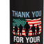 Bottella de agua acero inoxidable sin BPA con bandera USA