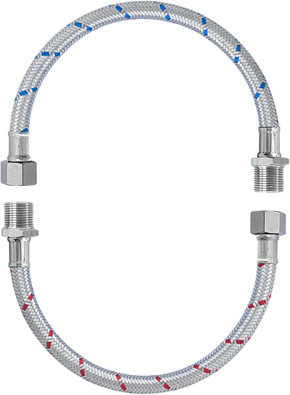 Extensión grifo acero inox 13pulg set 2 unidades