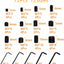 Set 72 llaves Allen métricas M3-M8 para muebles y bricolaje