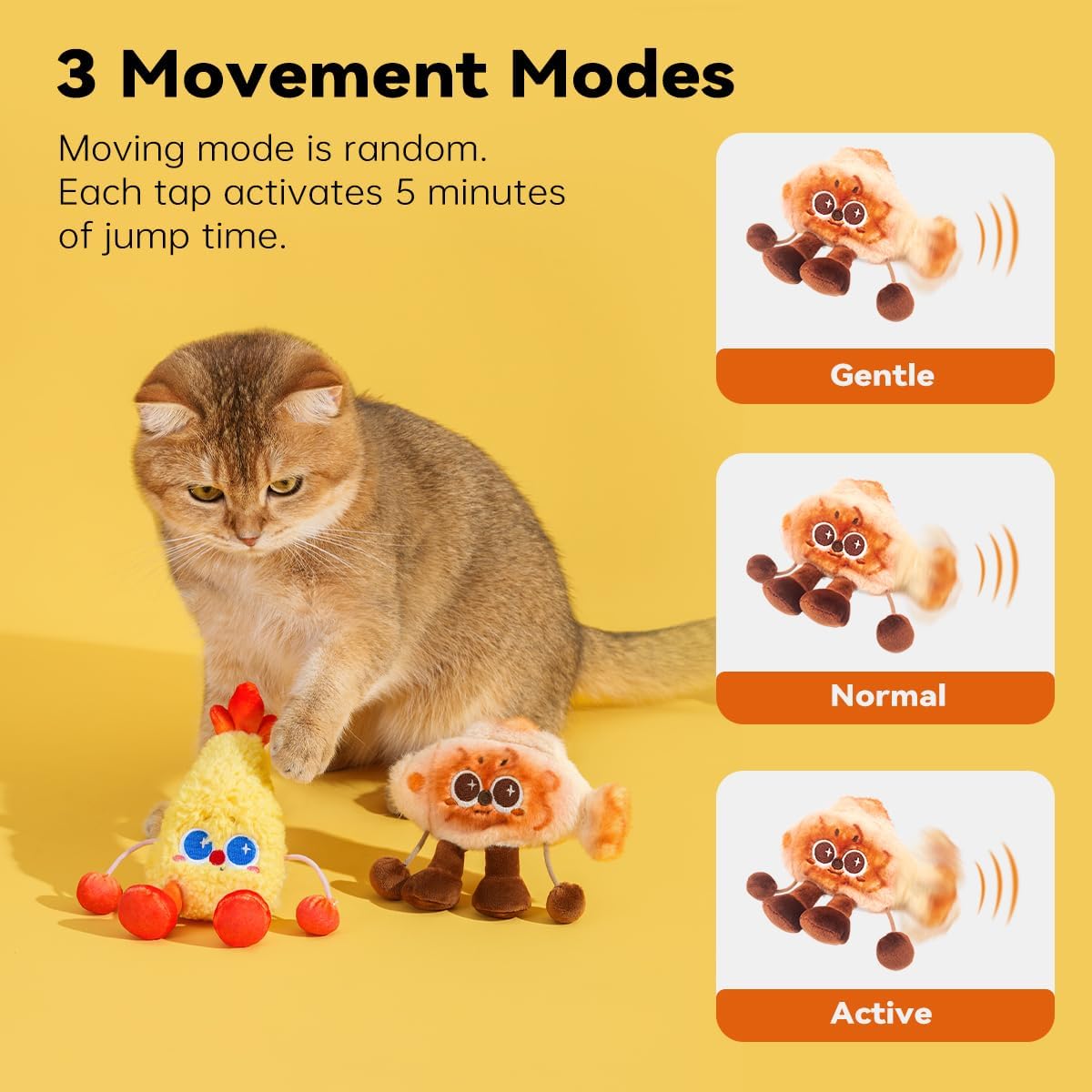 Juguete eléctrico para gatos 3 modos paquete 2
