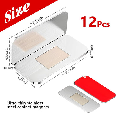 Cerradura magnética acero inox paquete 12