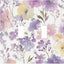Placa decorativa interruptor luz morado floral acuarela