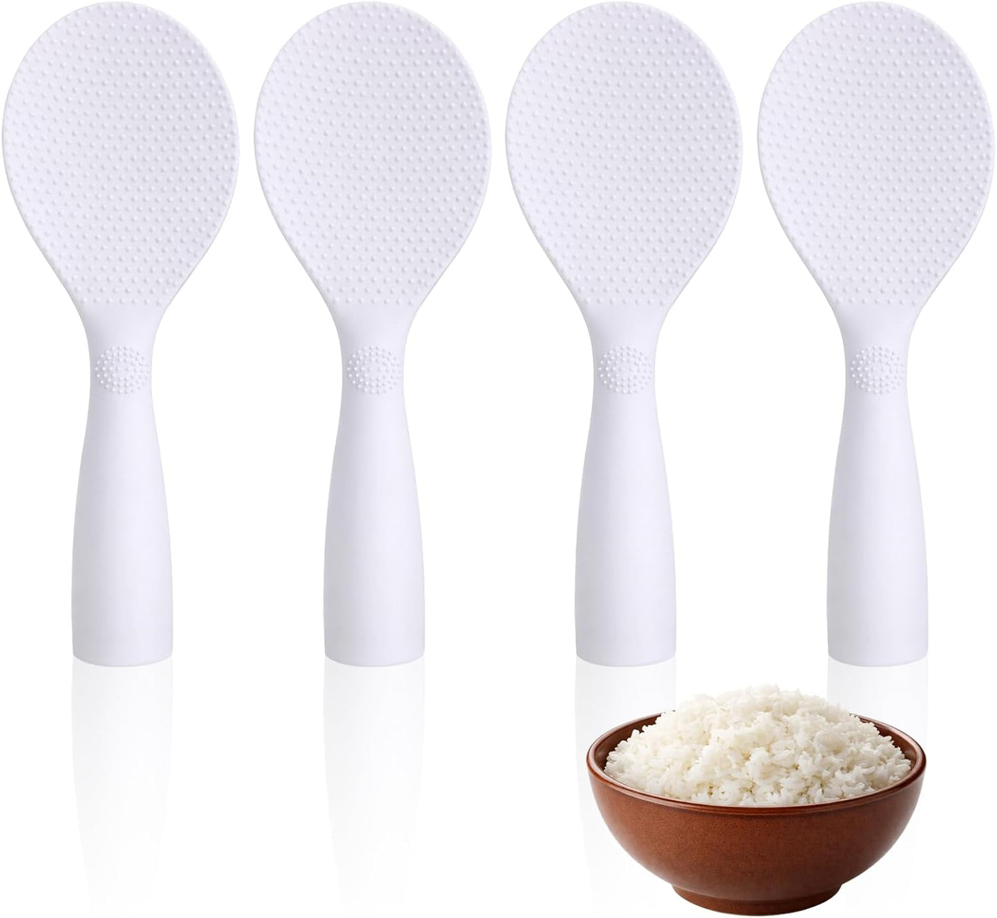 Paleta arroz 4 cucharas antiadherentes espátula resistente calor