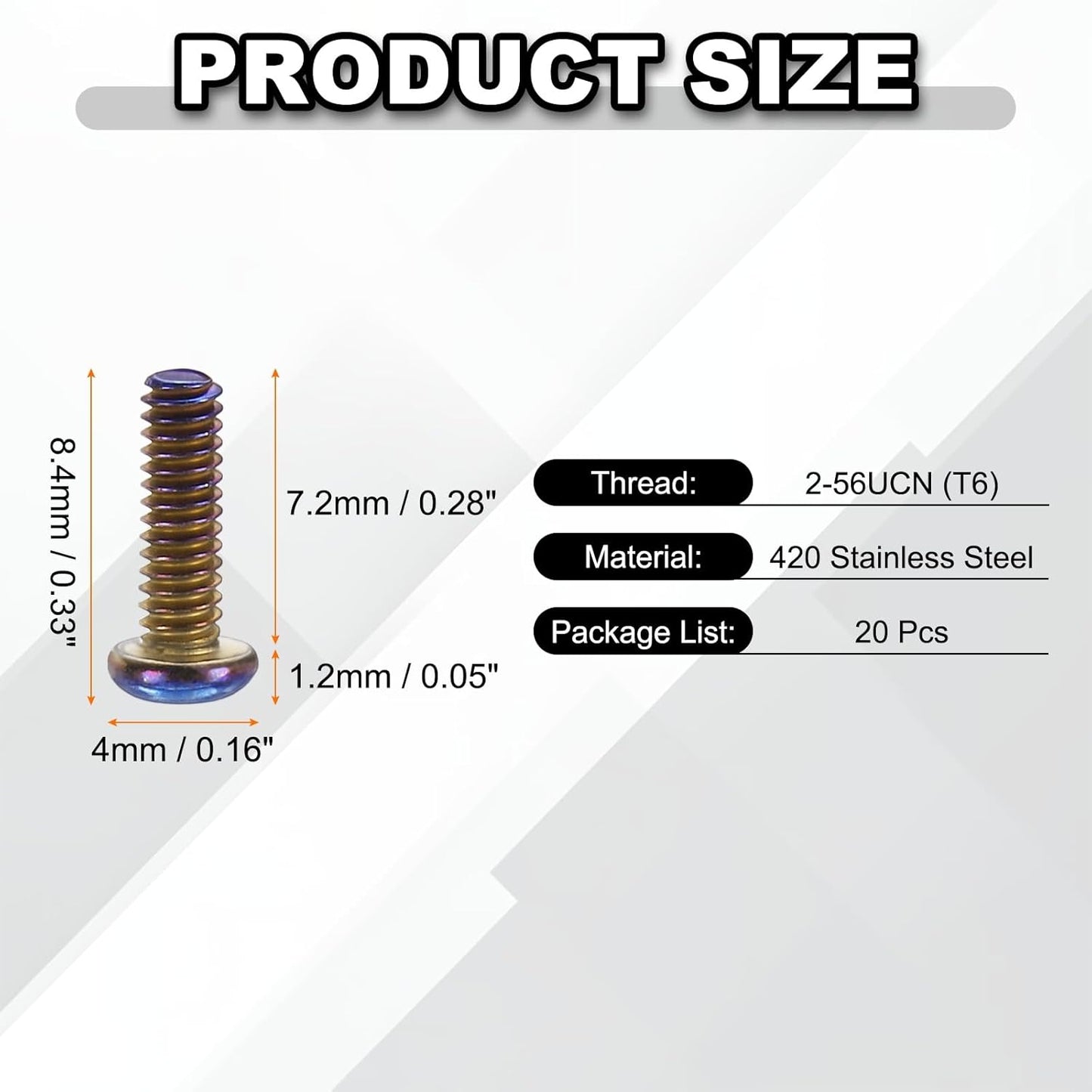 Clip bolsillo T6 Torx acero inox 0.283pulg