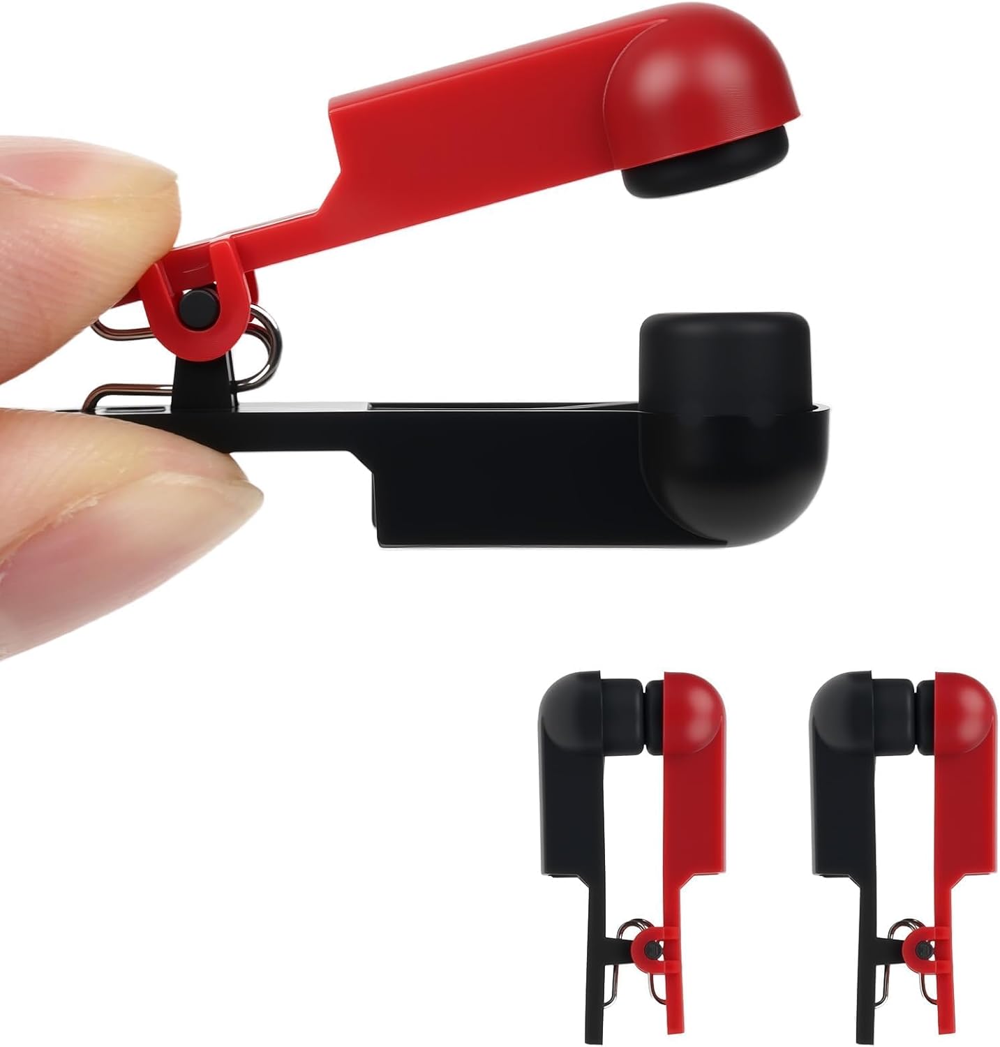 2 Electrodos Clip Oreja Cabezal Goma Suave Doble Cara Estándar