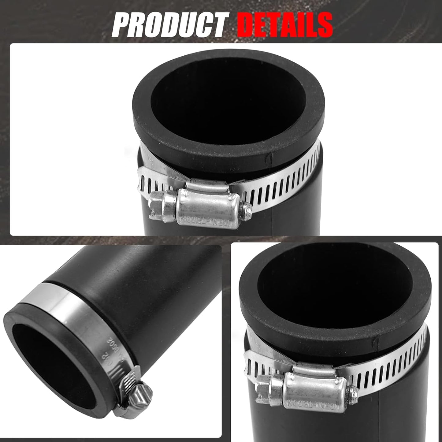 Acoplamiento tubería flexible 1-1/2" hierro fundido