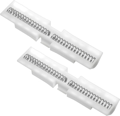 2 Pzas Riel Puerta Plegable Guía Deslizante Accesorios Blancos