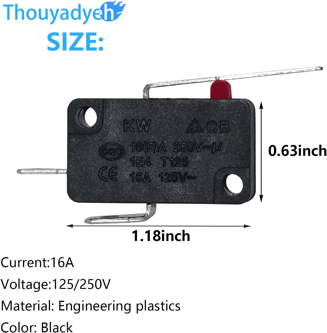 Repuesto microinterruptor normalmente abierto para 6600JB3001C