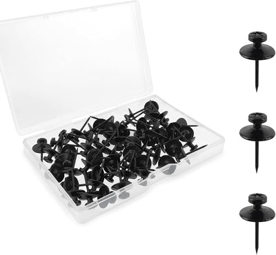 30 Pzas Clavos Acero Aleado Negro Resistentes Al Oxido