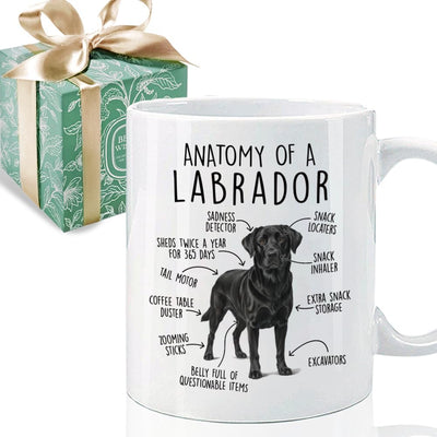 Taza de café con diseño de labrador regalo para amantes de los perros