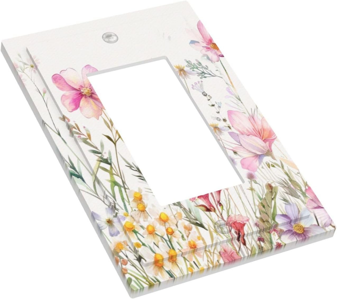 Cubierta interruptor floral rosa para dormitorio sala