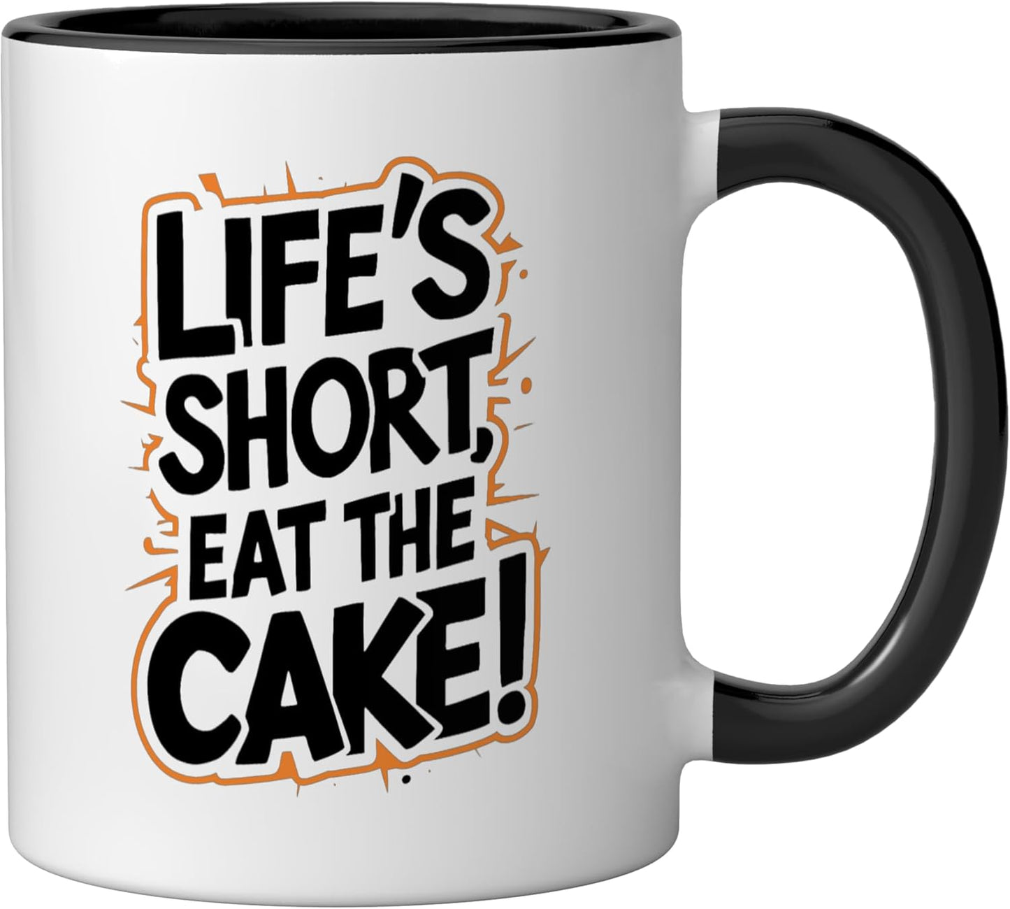 Taza Cerámica Frases Motivadoras Negro/Blanco