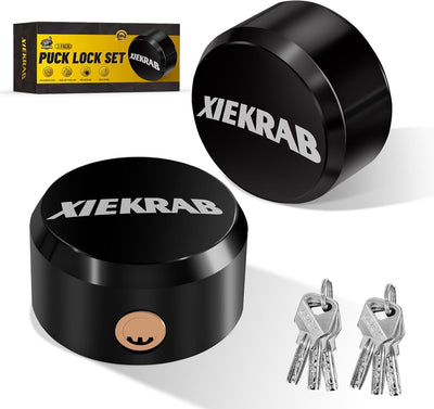 Juego 2 Cerraduras Disco Acero Inox 304 para Remolque y Garaje